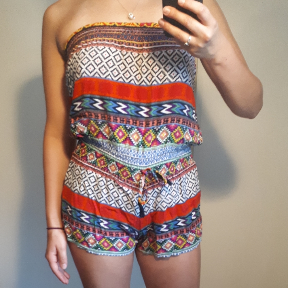 Strapless Romper